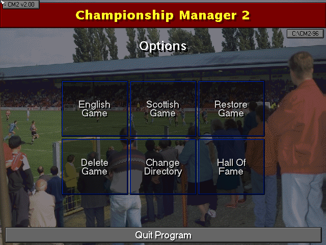 Championship Manager 2 - Including Season 96/97 Updates — sstitle (EU)