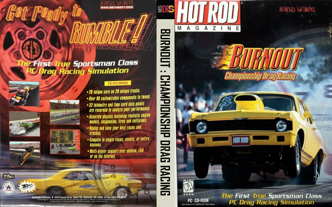 Burnout - Championship Drag Racing — box-texture (US)