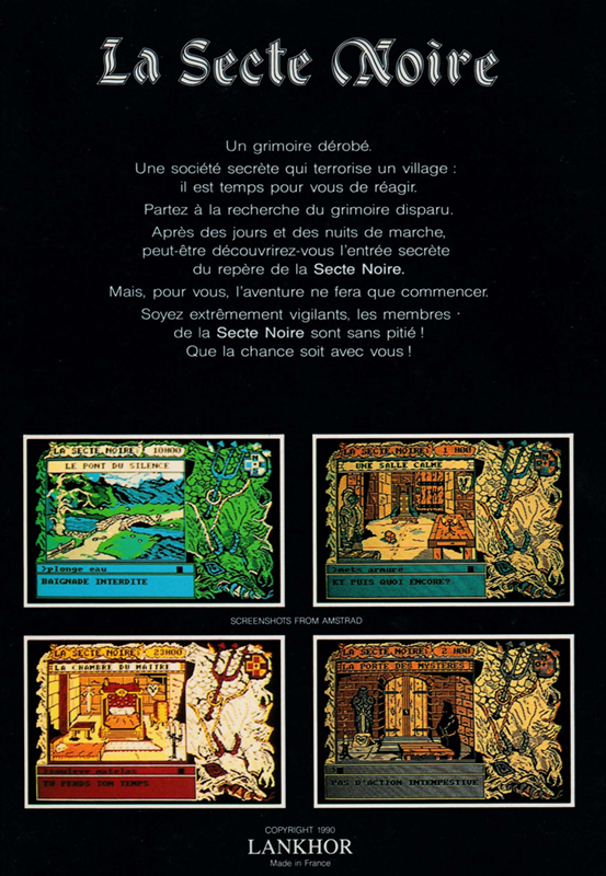 Secte Noire, La — box-2D-back (FR)