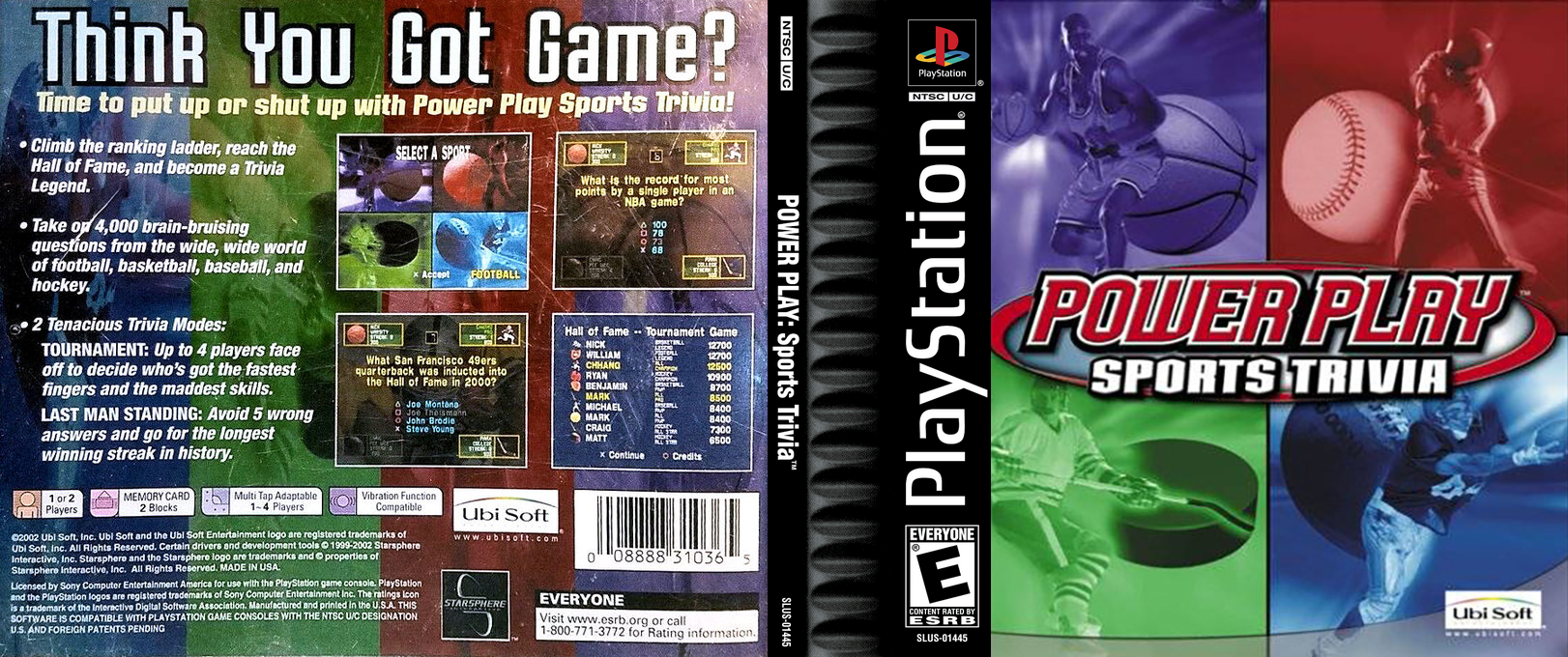 Power Play Sports Trivia — box-texture (US)