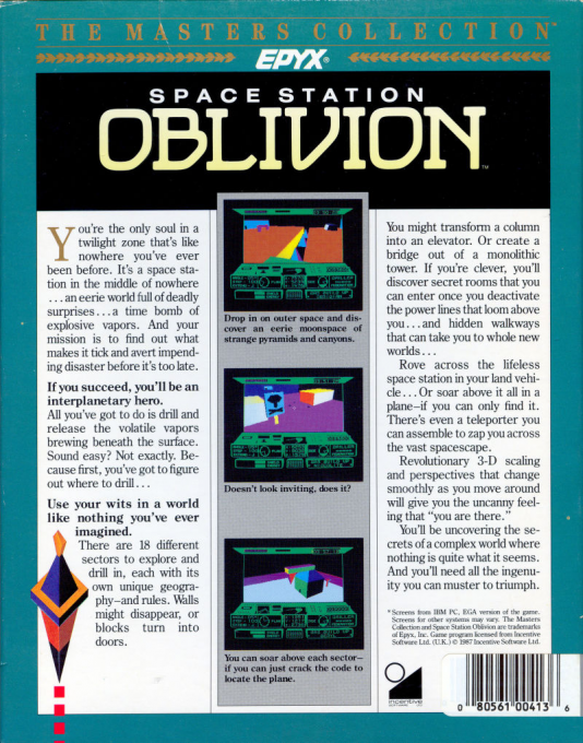 Space Station Oblivion — box-2D-back (US)