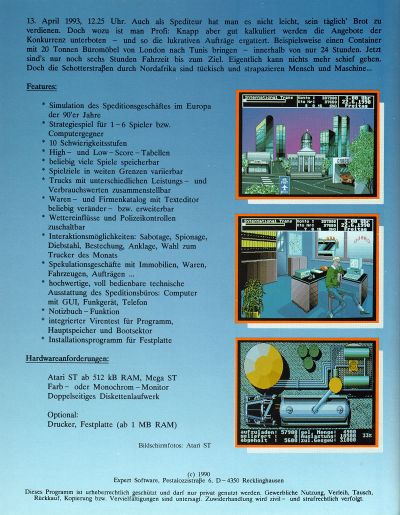 On The Road — box-2D-back (DE)