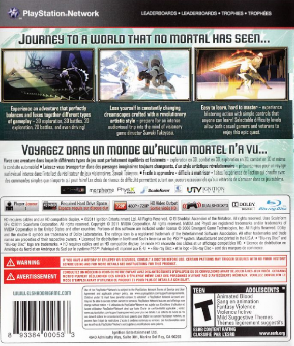 El Shaddai - Ascension of the Metatron — box-2D-back (CA)