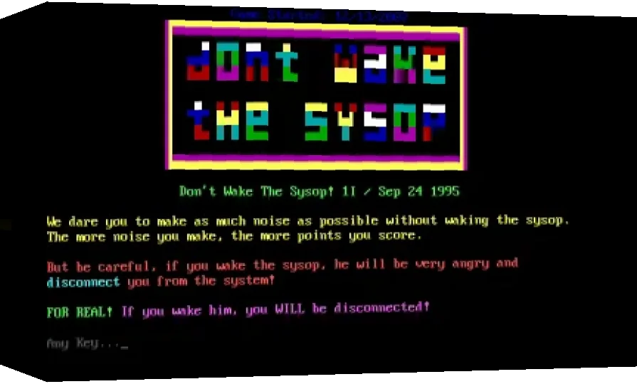 Don't Wake The Sysop — box-3D (WOR)