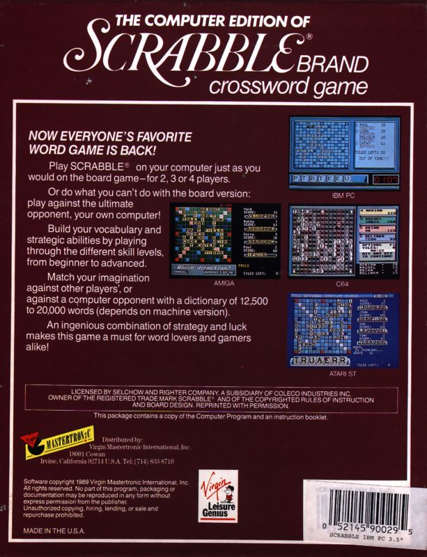 Computer Edition Of Scrabble, The — box-2D-back (US)