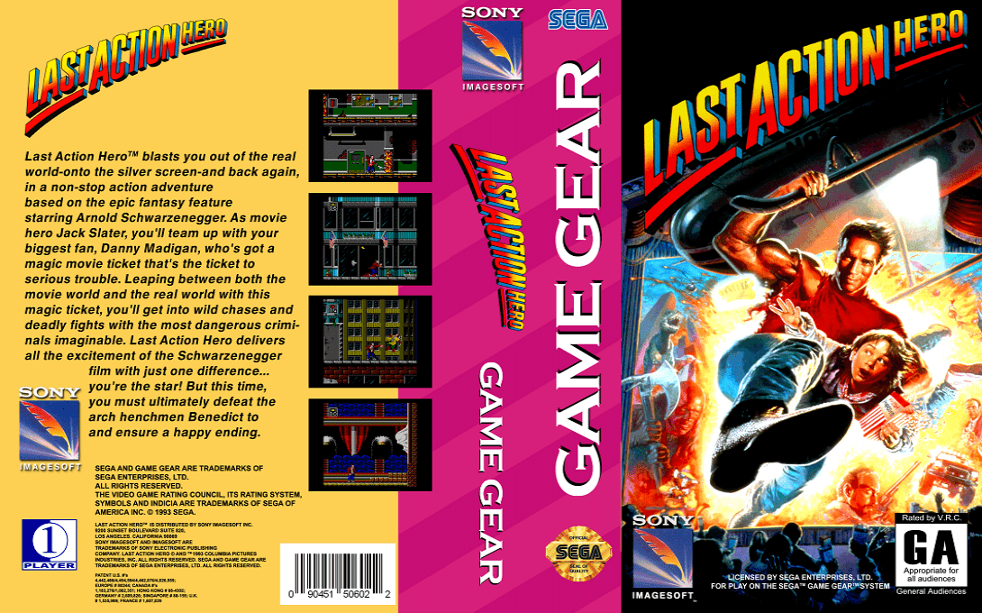 Last Action Hero — box-texture (US)