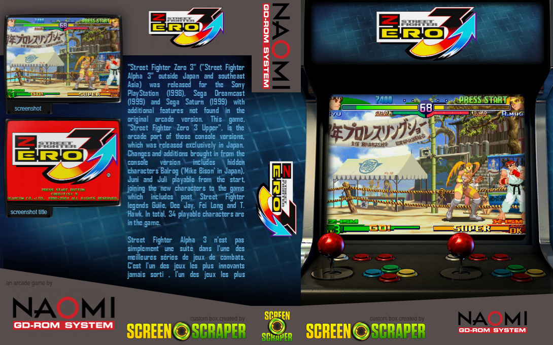 Street Fighter Zero 3 Upper — box-texture (SS)