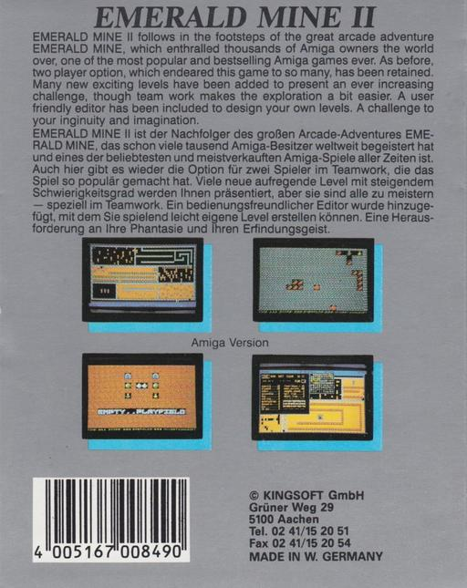 Emerald Mine II — box-2D-back (WOR)