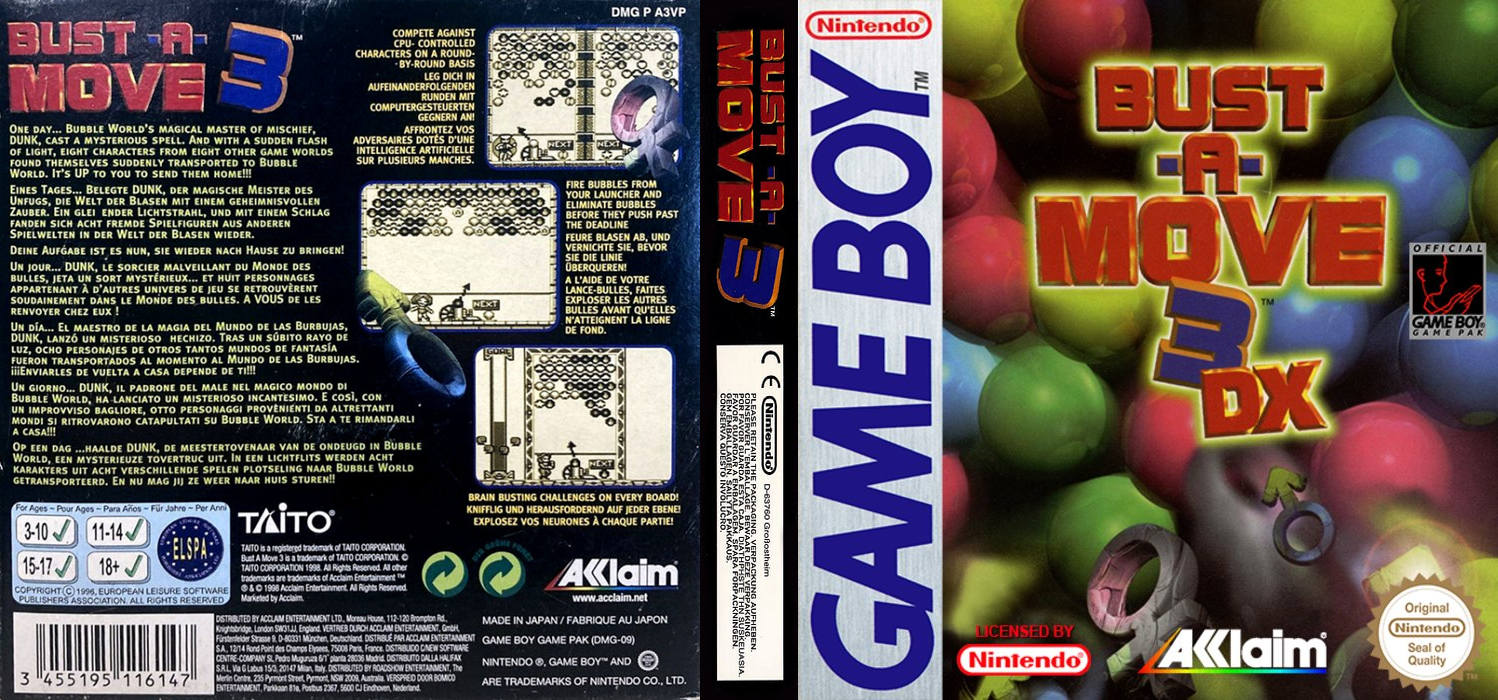 Bust-A-Move 3 DX — box-texture (EU)