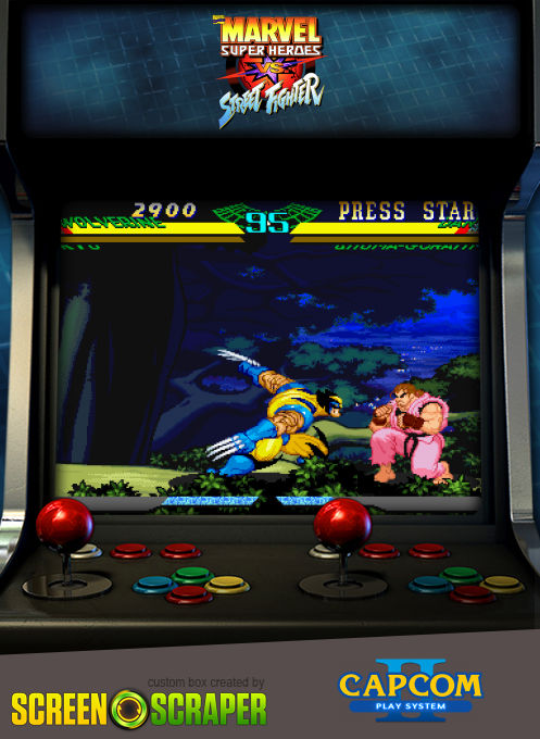 Marvel Super Heroes vs. Street Fighter — box-2D (SS)