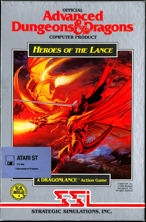 Advanced Dungeons & Dragons - Heroes of the Lance - A DragonLance Action Game box art