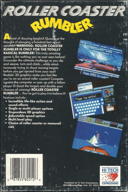 Roller Coaster Rumbler — box-2D-back (US)