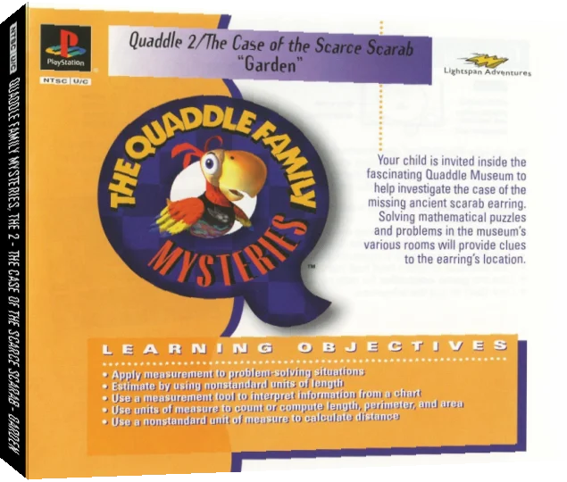 Lightspan - The Quaddle Family Mysteries 2 - The case of the Scarce Scarab - Garden — box-3D (US)