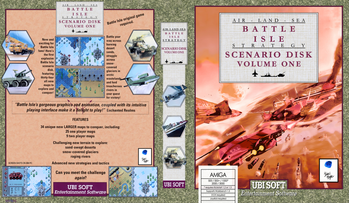 Battle Isle - Data Disk I - Air-Land-Sea — box-texture (US)
