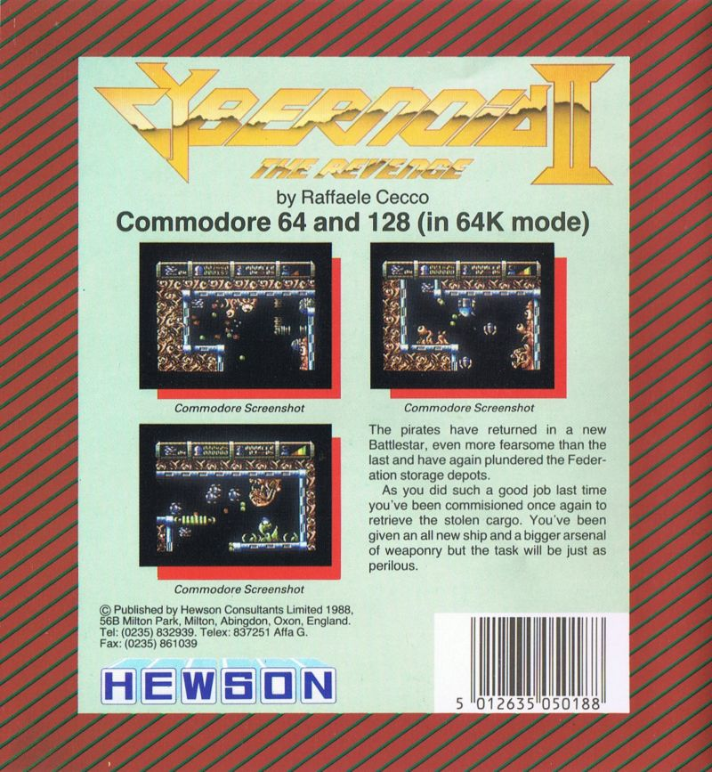Cybernoid 2 — box-2D-back (EU)