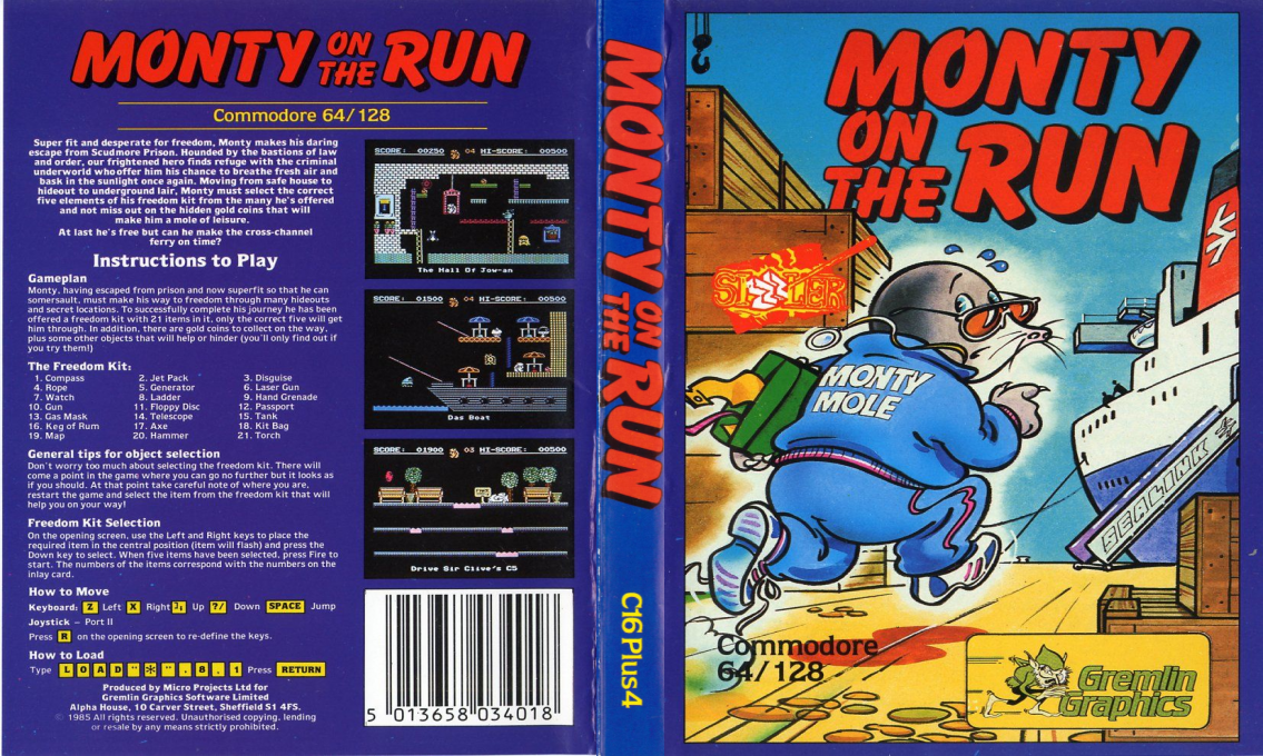 Monty On The Run — box-texture (EU)