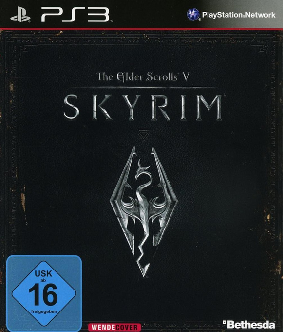 Elder Scrolls V, The - Skyrim — box-2D (DE)