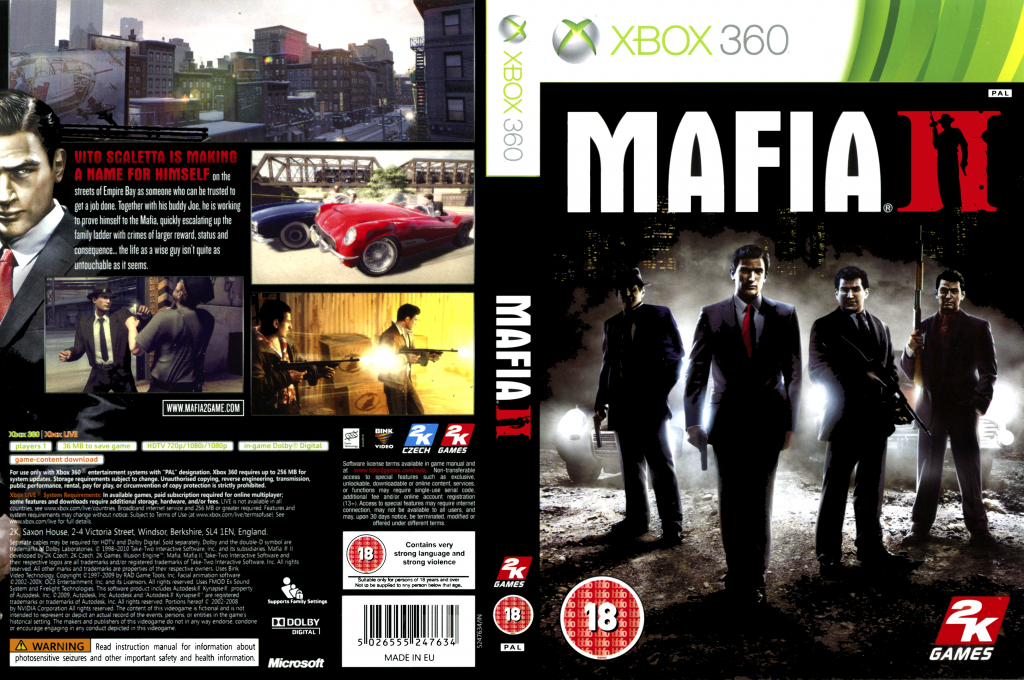 Mafia II — box-texture (UK)