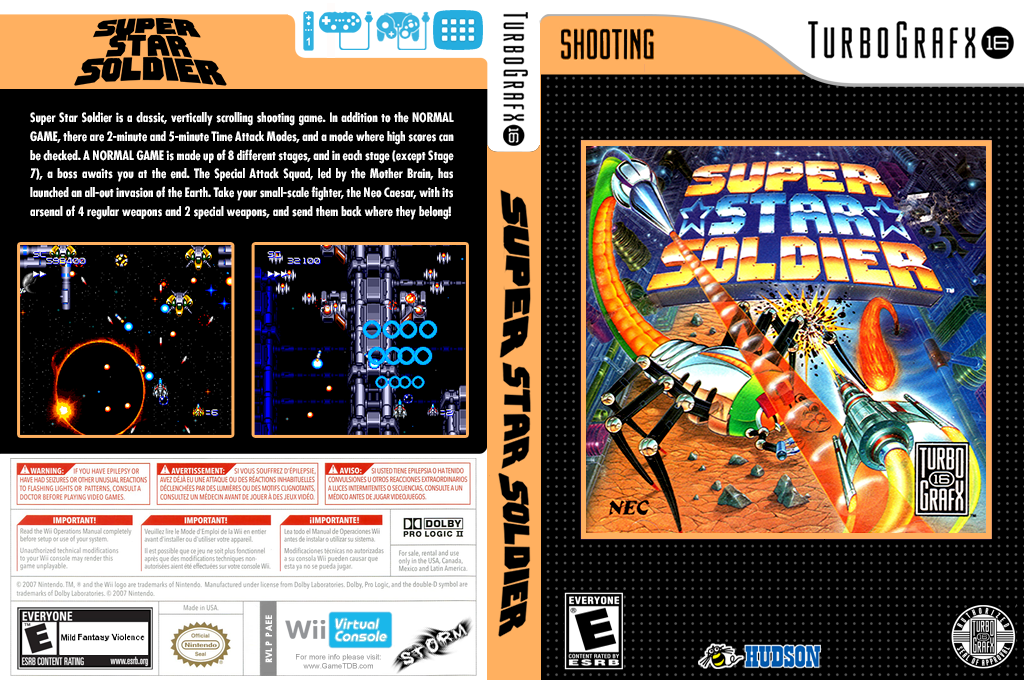 Super Star Soldier — box-texture (US)