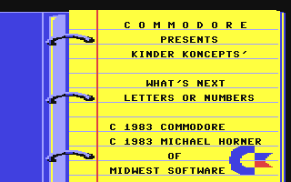 Kinder Koncepts 2 : What's Next/Letters or Numbers — sstitle (EU)