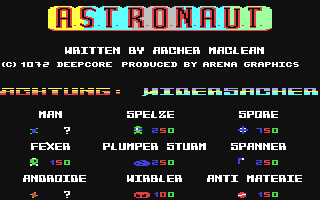 Astronaut — sstitle (DE)