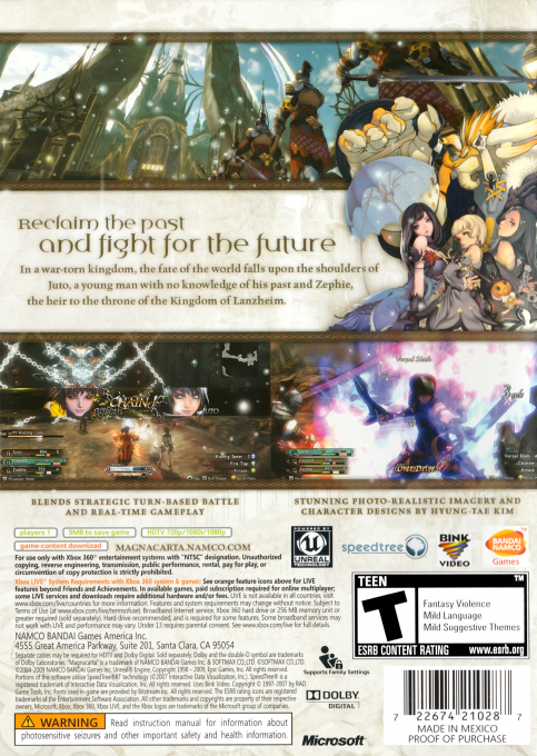 MagnaCarta II — box-2D-back (US)