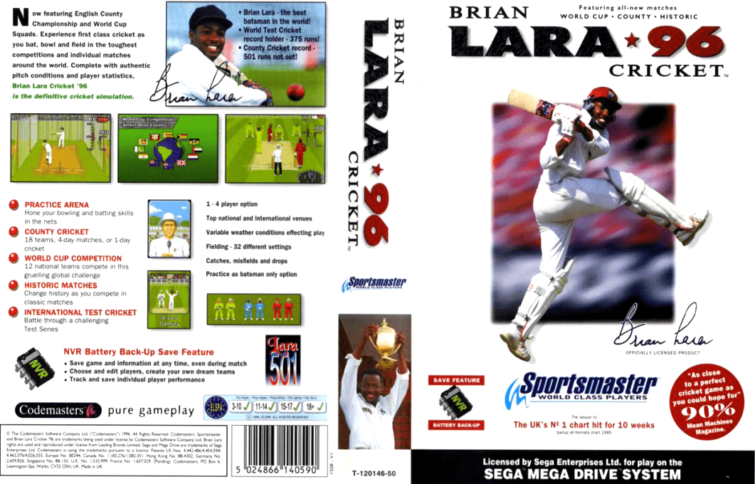 Brian Lara Cricket 96 — box-texture (EU)