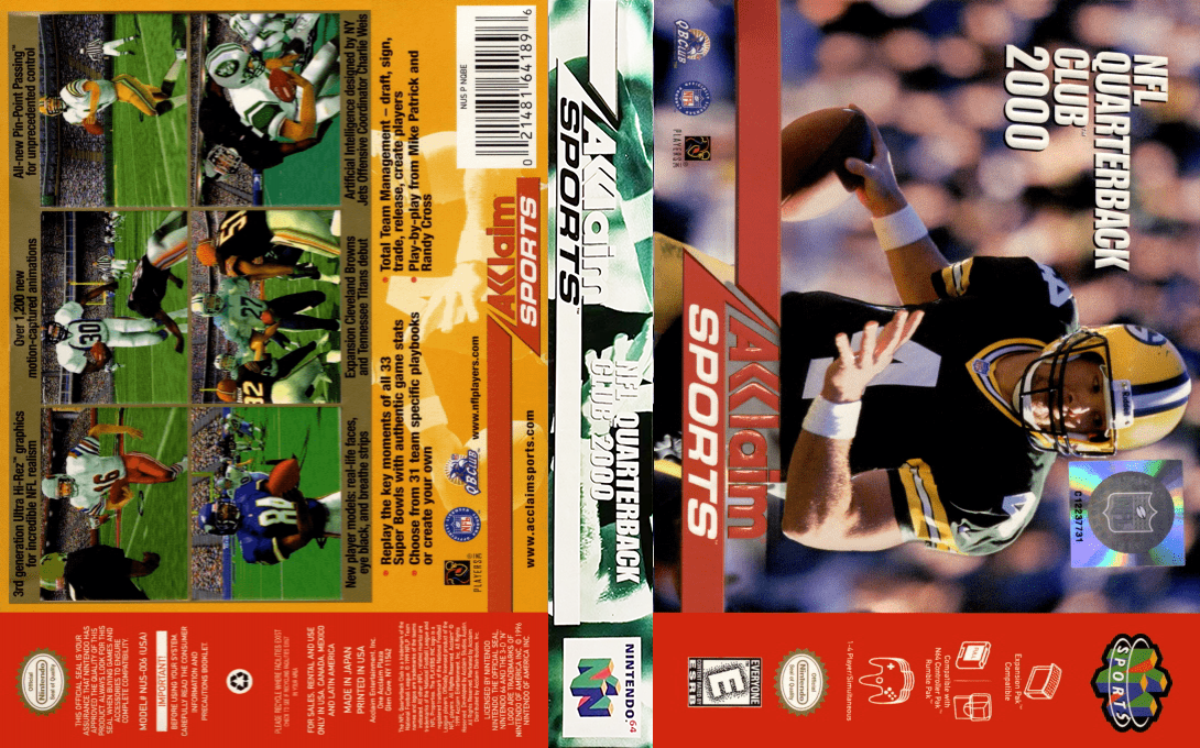 NFL Quarterback Club 2000 — box-texture (US)
