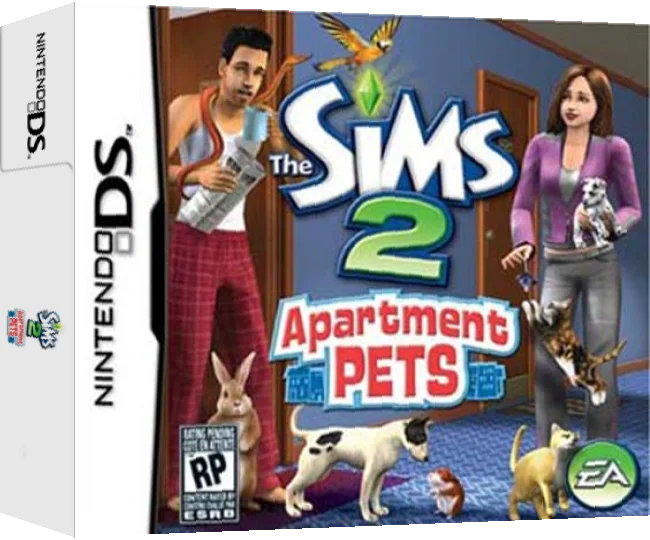 Sims 2, The - Apartment Pets — box-3D (US)