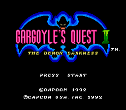Gargoyle's Quest II — sstitle (WOR)