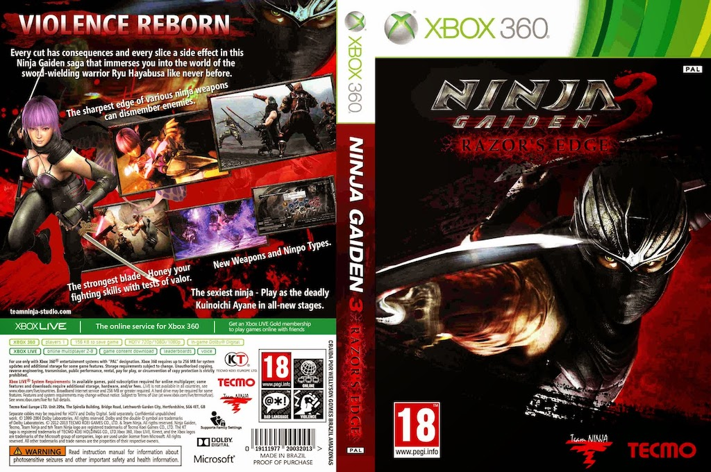Ninja Gaiden 3 - Razor's Edge — box-texture (EU)