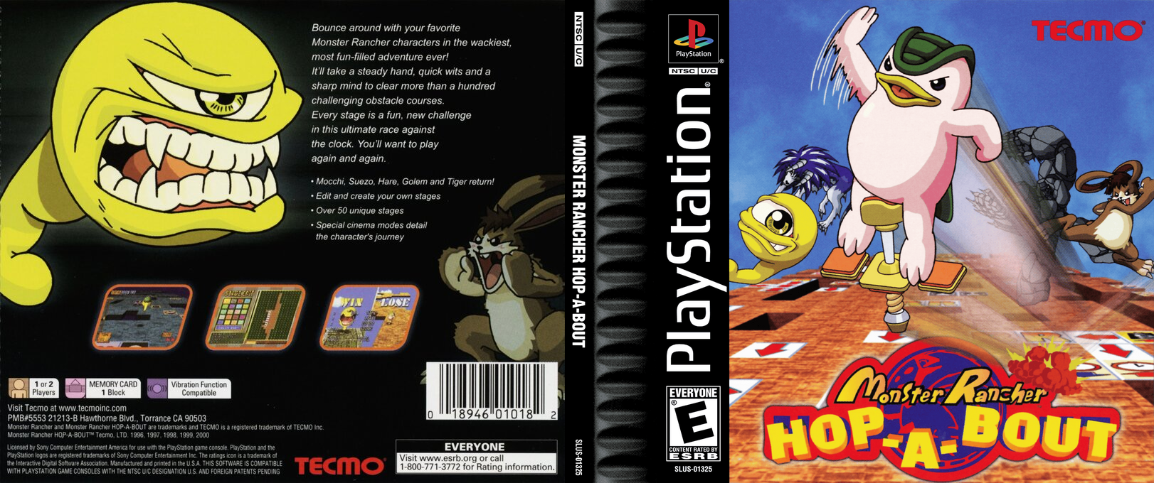 Monster Rancher Hop-a-bout — box-texture (US)