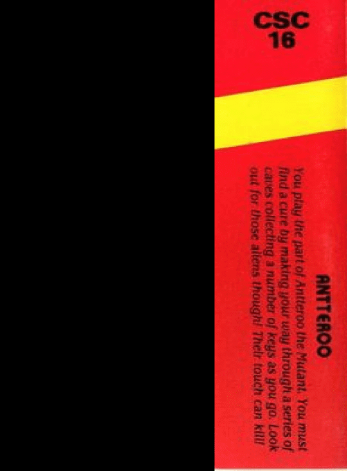 Antteroo the Mutant — box-2D-back (WOR)