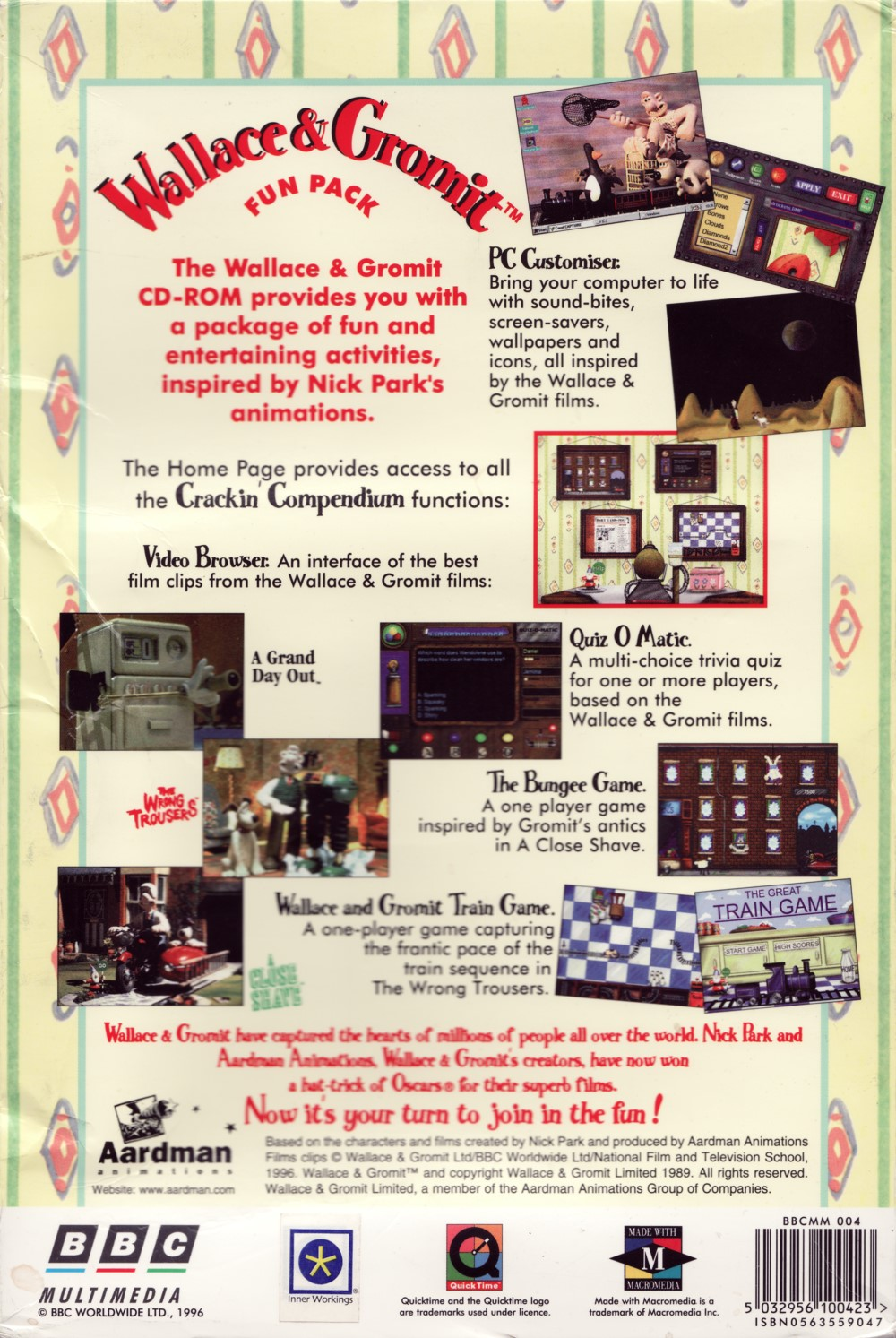 Wallace & Gromit Fun Pack — box-2D-back (WOR)