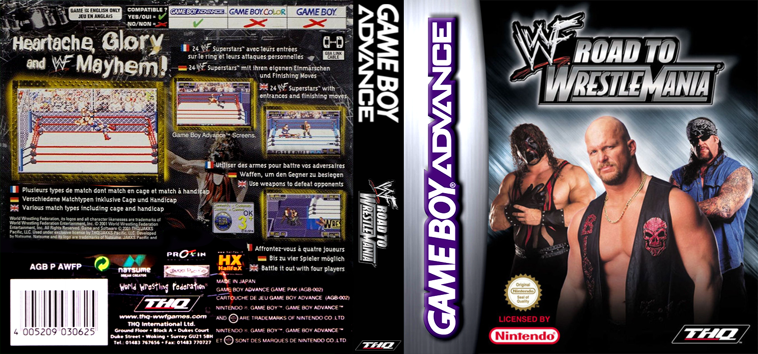 WWF - Road to WrestleMania — box-texture (EU)