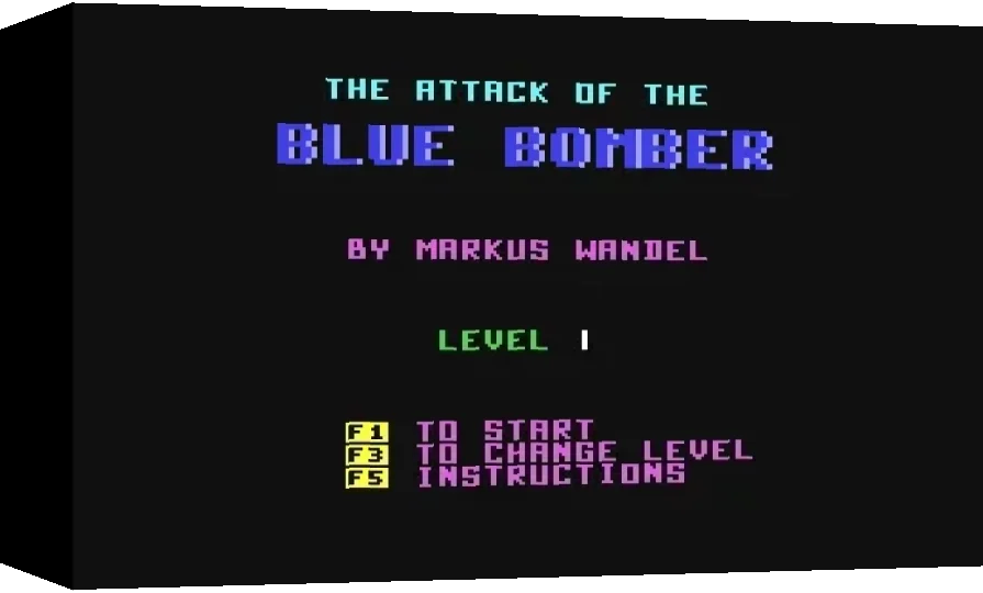 The Attack of the Blue Bomber — box-3D (WOR)