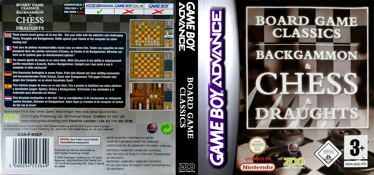 Board Game Classics - Backgammon & Chess & Draughts — box-texture (EU)