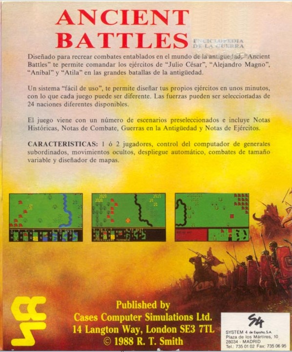 Encyclopedia Of War - Ancient Battles — box-2D-back (SP)