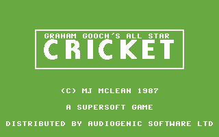 Graham Gooch's All Star Cricket — sstitle (WOR)