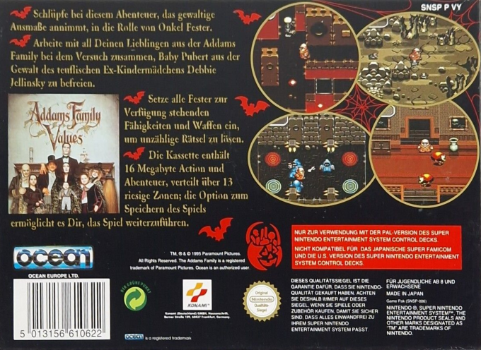 Addams Family Values — box-2D-back (DE)