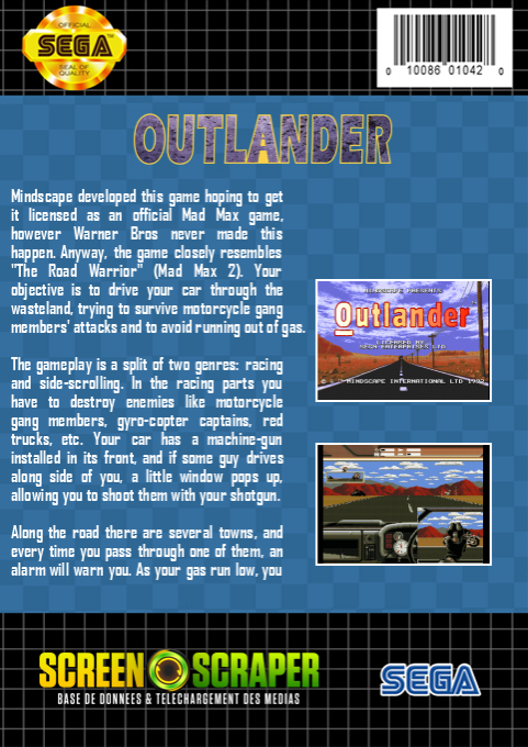 Outlander — box-2D-back (SS)