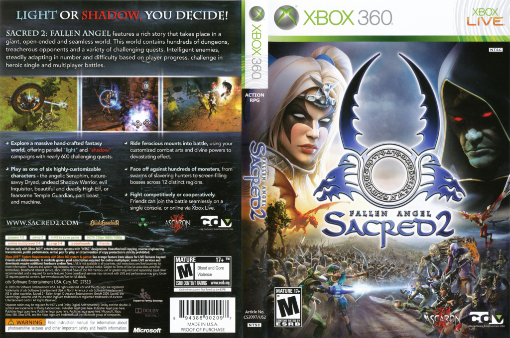 Sacred 2 - Fallen Angel — box-texture (US)