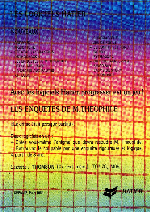 Enquêtes De Monsieur Théophile, Les — box-2D-back (WOR)