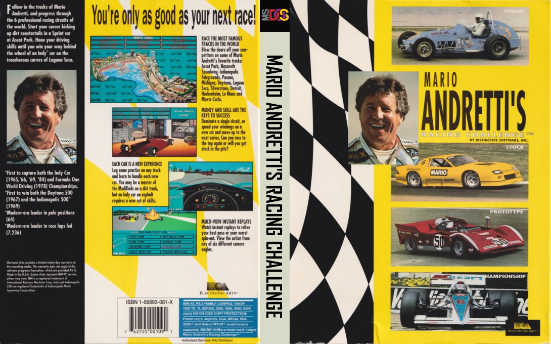 Mario Andretti's Racing Challenge — box-texture (US)