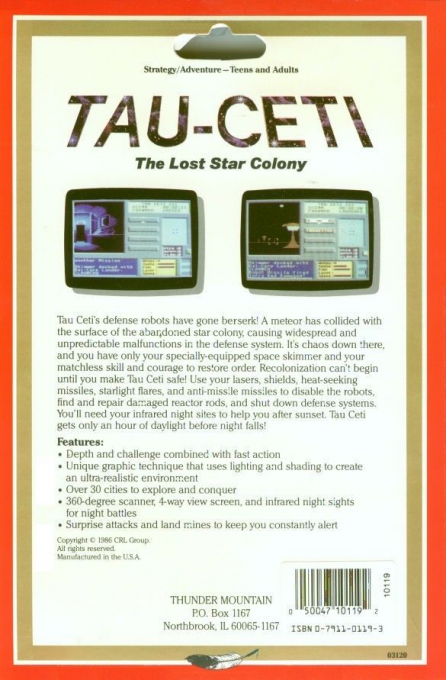 Tau Ceti — box-2D-back (US)