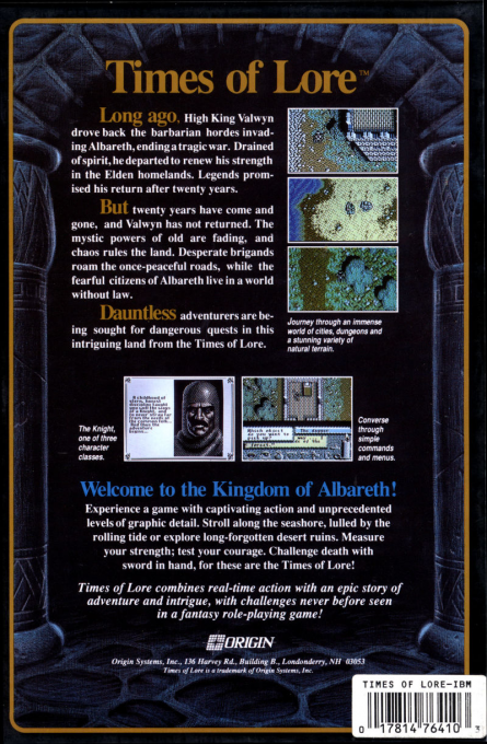 Times Of Lore — box-2D-back (US)