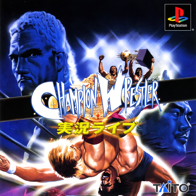 Champion Wrestler - Jikkyou Live box art