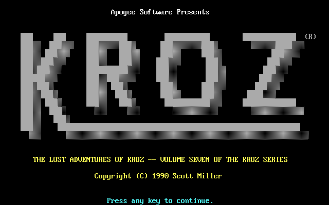 Lost Adventures of Kroz box art