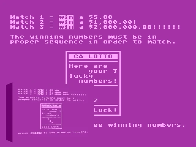 California Lottery — mixrbv2 (WOR)