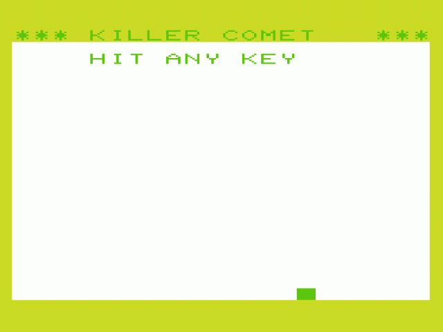 Killer Comet — sstitle (WOR)